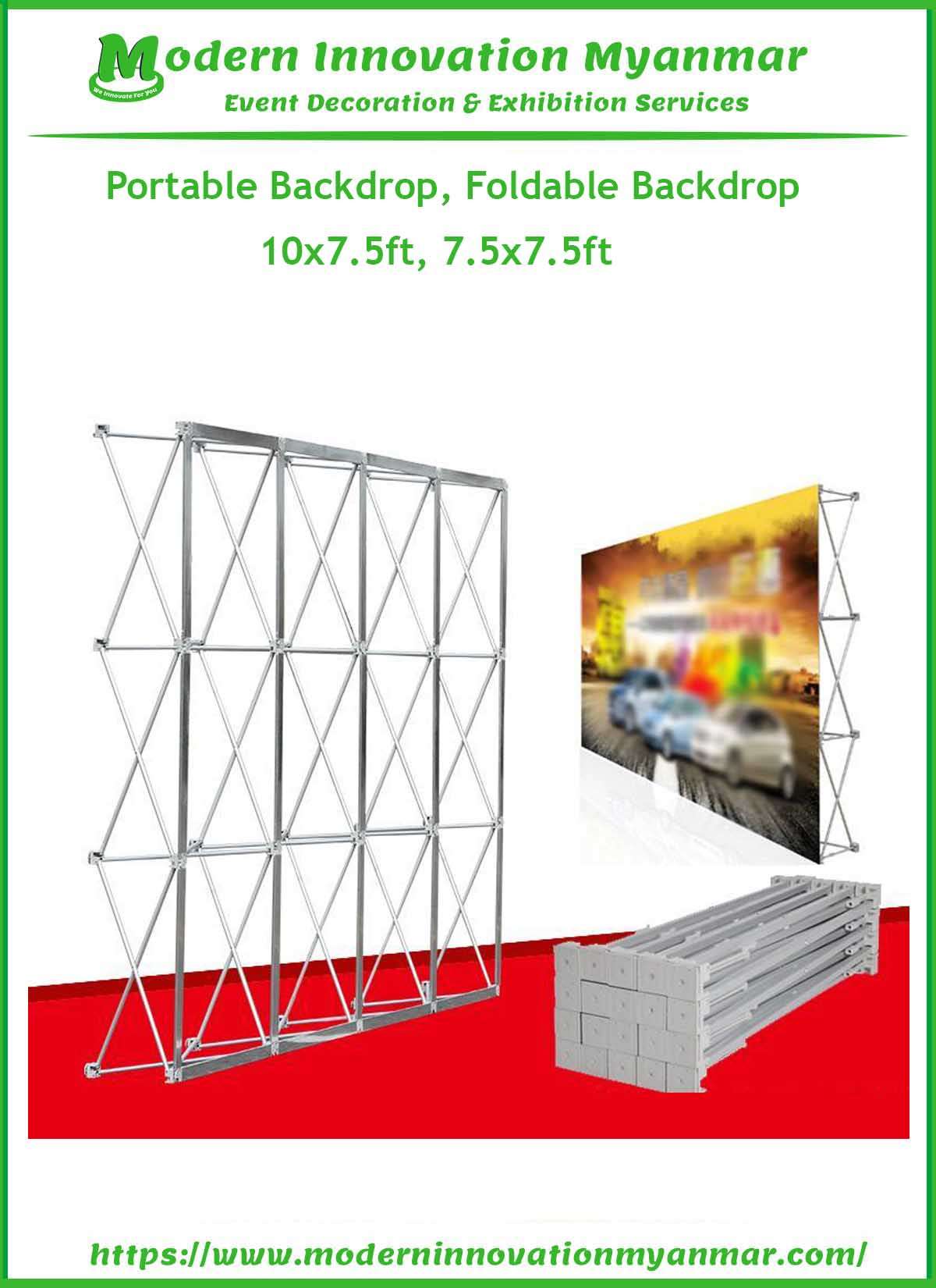 Portable Backdrop, Foldable Backdrop, Event Backdrop Decoration Services 