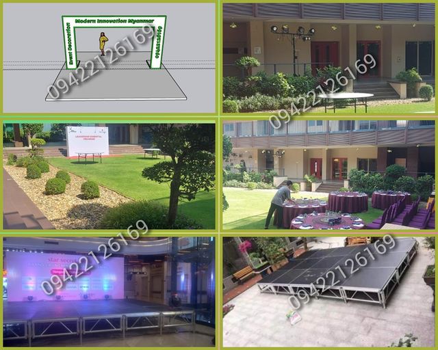 Stage, Backdrop, Photo Booth, Entrance Arch, Event Decoration