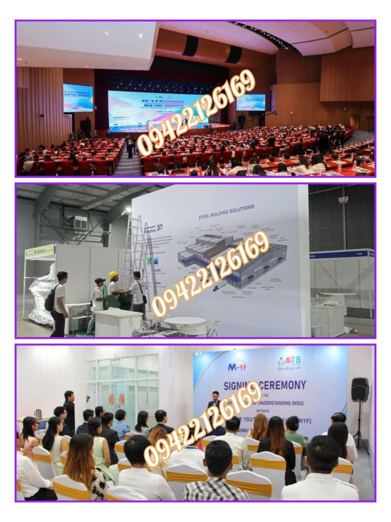 Booth Decoration, Event Decoration, Backdrop Decoration, Stage Decoration at Yangon Convention Center